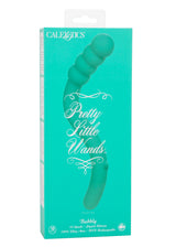 Pretty Little Wands Bubbly Slim Flexible Silicone Massager with 10 Speeds Waterproof Vibrator in Teal > Vibrators > Standard Vibrators - Tophatter Daily Deals
