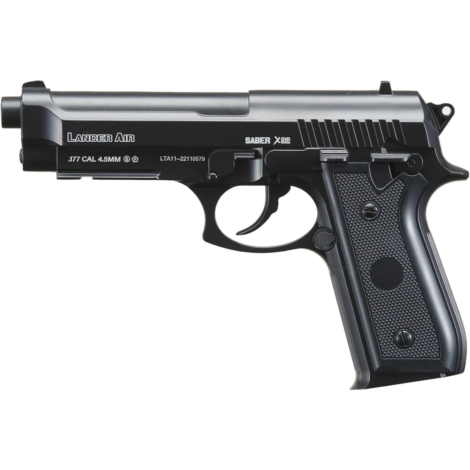 X92 .177 Cal. Full Metal CO2 BB Air Pistol Beretta M92 Replica 480 FPS - Tophatter's Guns'N'Weapons Store Collectible Weapons - Tophatter Daily Deals