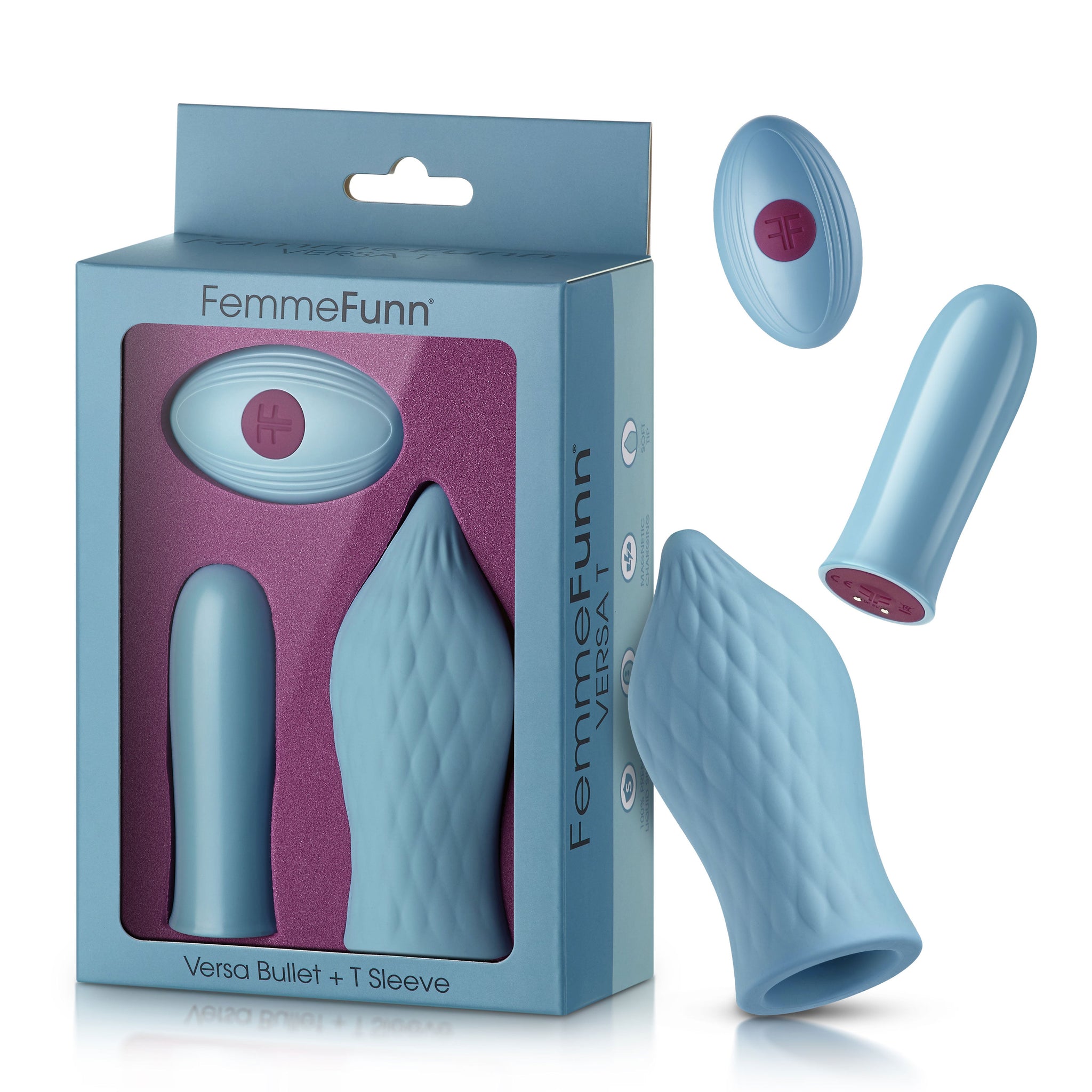 FemmeFunn Versa Bullet with Sleeve – Silicone Sleeve Bullet Vibrator > Vibrators > Mini Vibrators - Tophatter Daily Deals