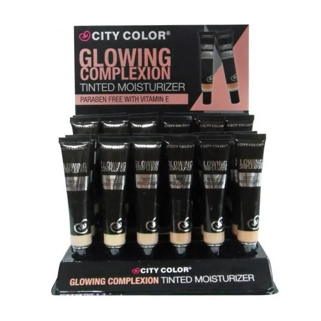 CITY COLOR Glowing Complexion Tinted Moisturizer Display Case Set 24 Pieces 0 0 - Tophatter Daily Deals