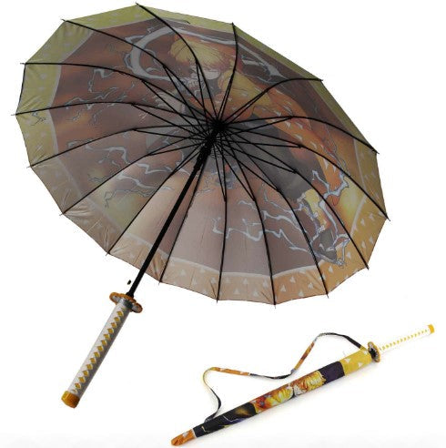 Agatsuma Zenitsu Anime Demon Slayer Cosplay Umbrella Automatic Folding - Tophatter Daily Deals