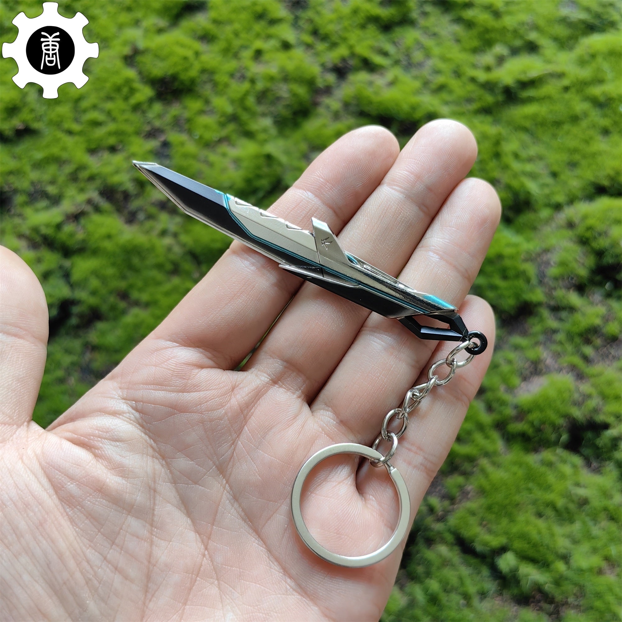 Mini XERØFANG Knife Tiny KeyChain Metal Pendant Blue - Tophatter Daily Deals