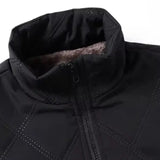 Windproof Men’s Jacket - Quilted Bomber Fleece Lined Hiking - Tophatter Daily Deals