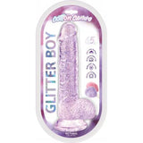 Cotton Candy Glitter Boy 6.5 Inch Clear Suction Cup Dildo > Dildos > Realistic Dildos - Tophatter Daily Deals