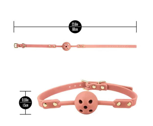 Temptasia Ardor – Breathable Silicone Ball Gag with Adjustable Strap > Bondage Gear > Gags and Bits - Tophatter Daily Deals