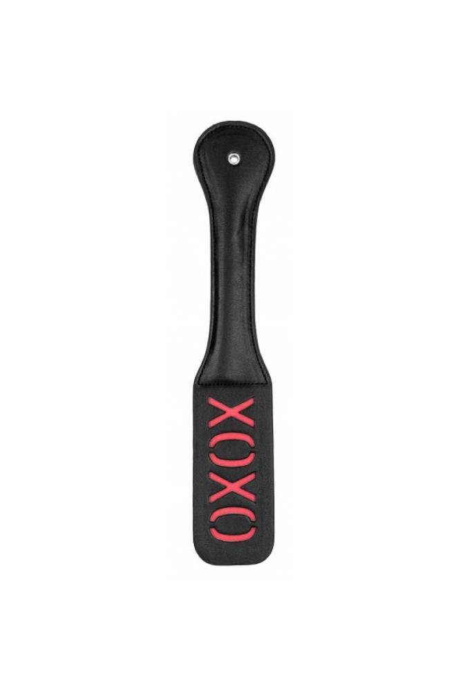 Ouch by Shots Toys - XOXO Paddle - Black/Red BDSM - Tophatter Daily Deals