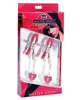 Master Series Charmed Heart Padlock Nipple Clamps Nipple Clamps - Tophatter Daily Deals
