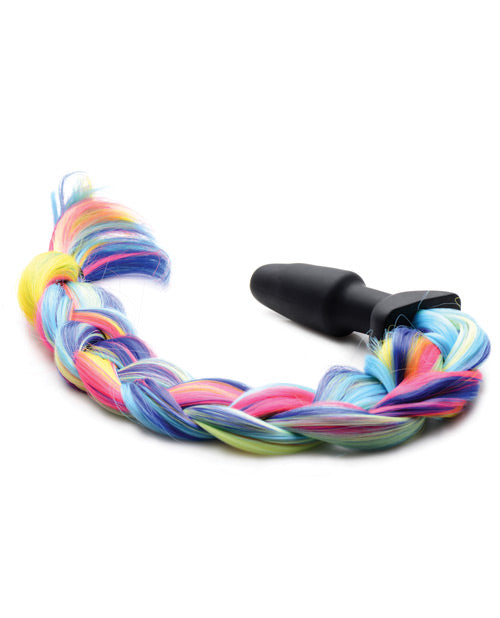 Rainbow Unicorn Plug Black Tails - Tophatter Daily Deals