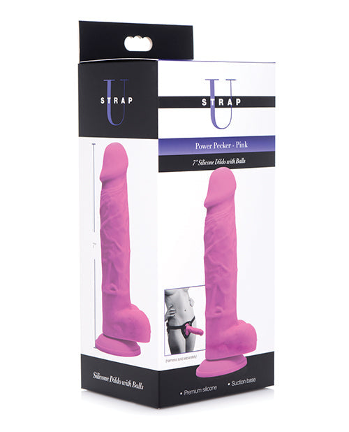 Power Pecker 7 Inch Silicone Dildo Dildoes & Dongs - Tophatter Daily Deals