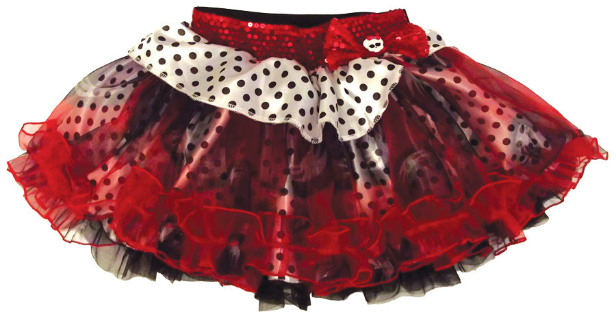 Monster High Petticoat Red Black Dots Whit Costume Accessories - Tophatter Daily Deals