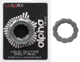 Alpha Liquid Silicone Erect Ring Stretchy Comfortable Gray Beaded Design > Cock Ring > Single - Tophatter Daily Deals