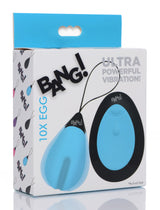 Bang 10x (Blue) – Remote-Controlled Silicone Vibrating Egg > Sex Toys For Ladies > Vibrating Eggs - Tophatter Daily Deals