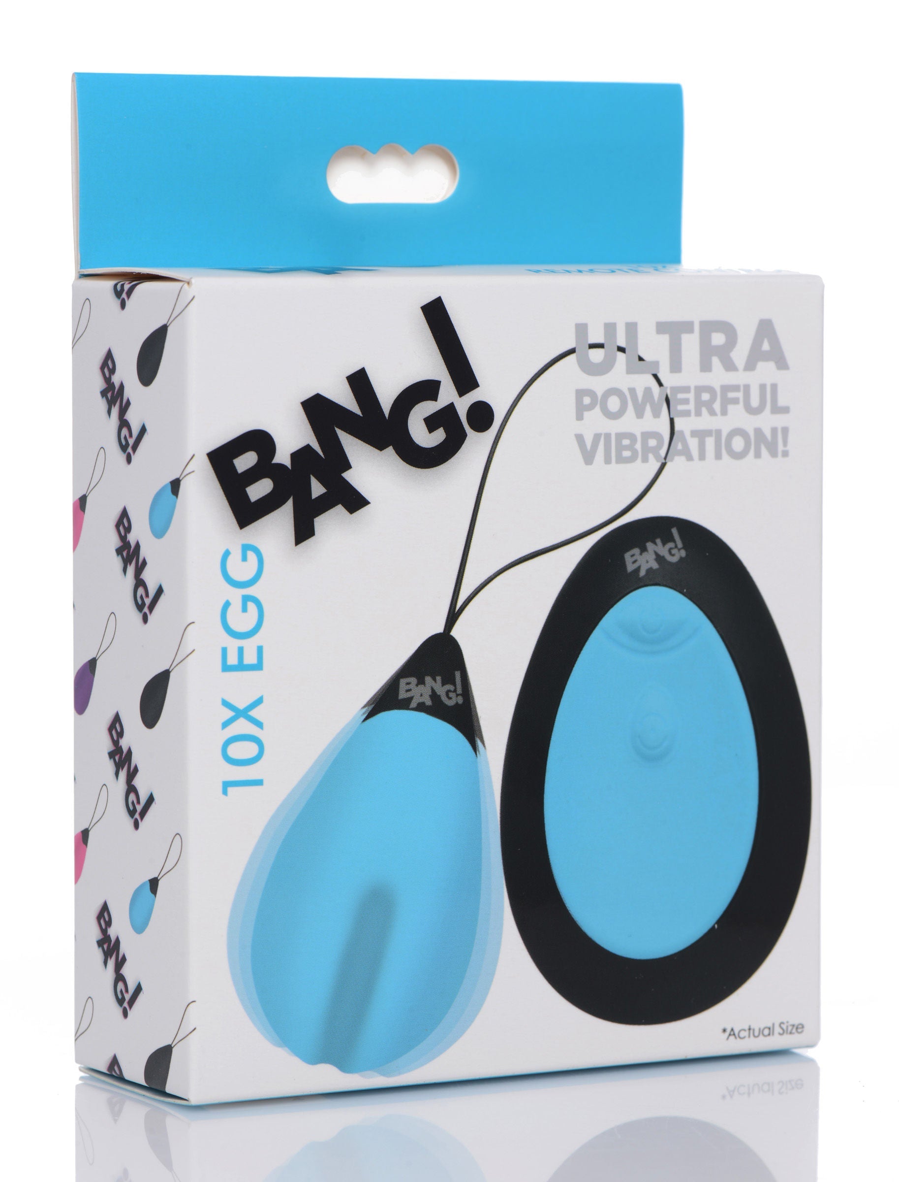 Bang 10x (Blue) – Remote-Controlled Silicone Vibrating Egg > Sex Toys For Ladies > Vibrating Eggs - Tophatter Daily Deals