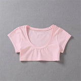 XUANSHOW New Fashion Cotton Crop Top Club Style Ultra Short Sleeves Tees Hot Exposed Breasts Erotic Women Sexy Girl's Tshirt - Tophatter Daily Deals