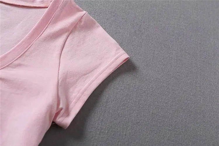 XUANSHOW New Fashion Cotton Crop Top Club Style Ultra Short Sleeves Tees Hot Exposed Breasts Erotic Women Sexy Girl's Tshirt - Tophatter Daily Deals