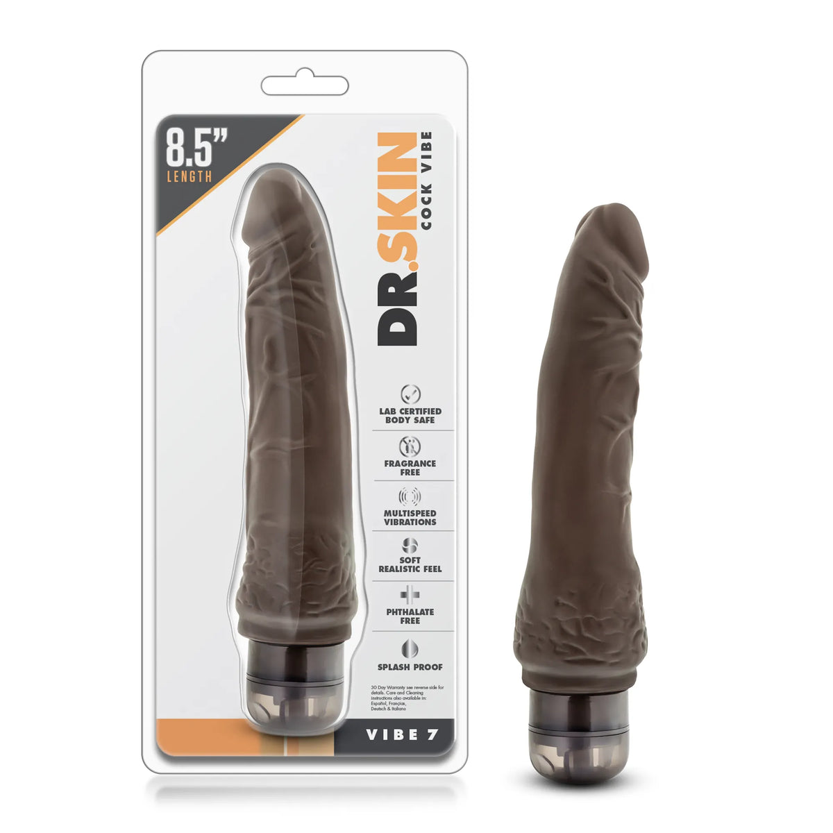 Dr. Skin Vibe 7 – 8.5 Inch Realistic Textured Vibrator > Vibrators > Realistic Vibrators - Tophatter Daily Deals