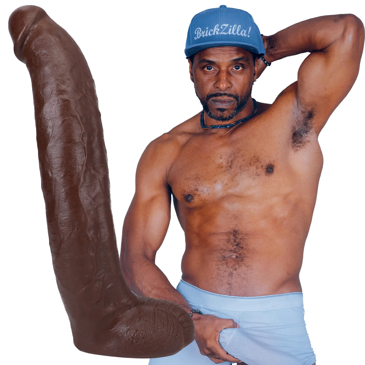 Signature Cocks Brickzilla (Chocolate) – 13 Inch Ultraskyn Cock With Suction Cup > Dildos > Performer Replica - Tophatter Daily Deals