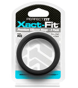 Xact Fit Number 22 2.2 Inch Cock Rings 2 Pack > Cock Ring > Single - Tophatter Daily Deals