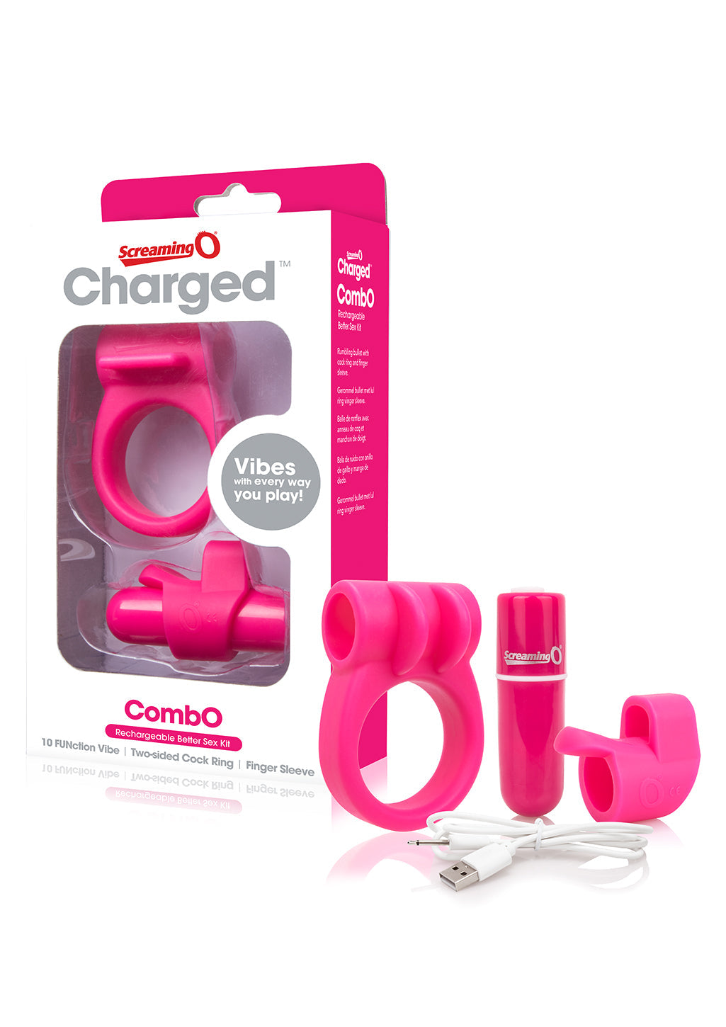 Charged Combo Kit 1 – Body-Safe Silicone Cock Ring and Fingertip Sleeve Kit > Sex Toys > Couples Toys - Tophatter Daily Deals