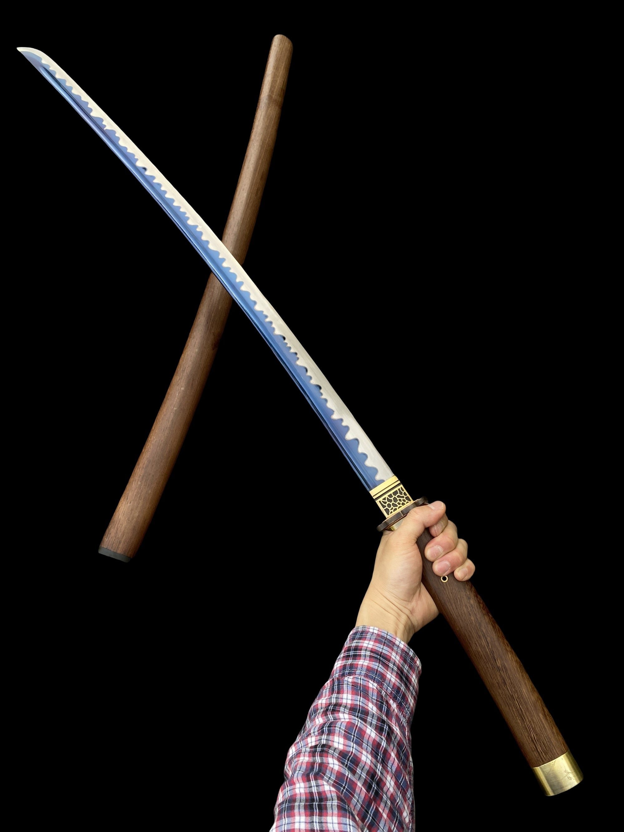 Authentic Japanese Katana Ninja Sword With Rose Wood Sheath - Tophatter Daily Deals