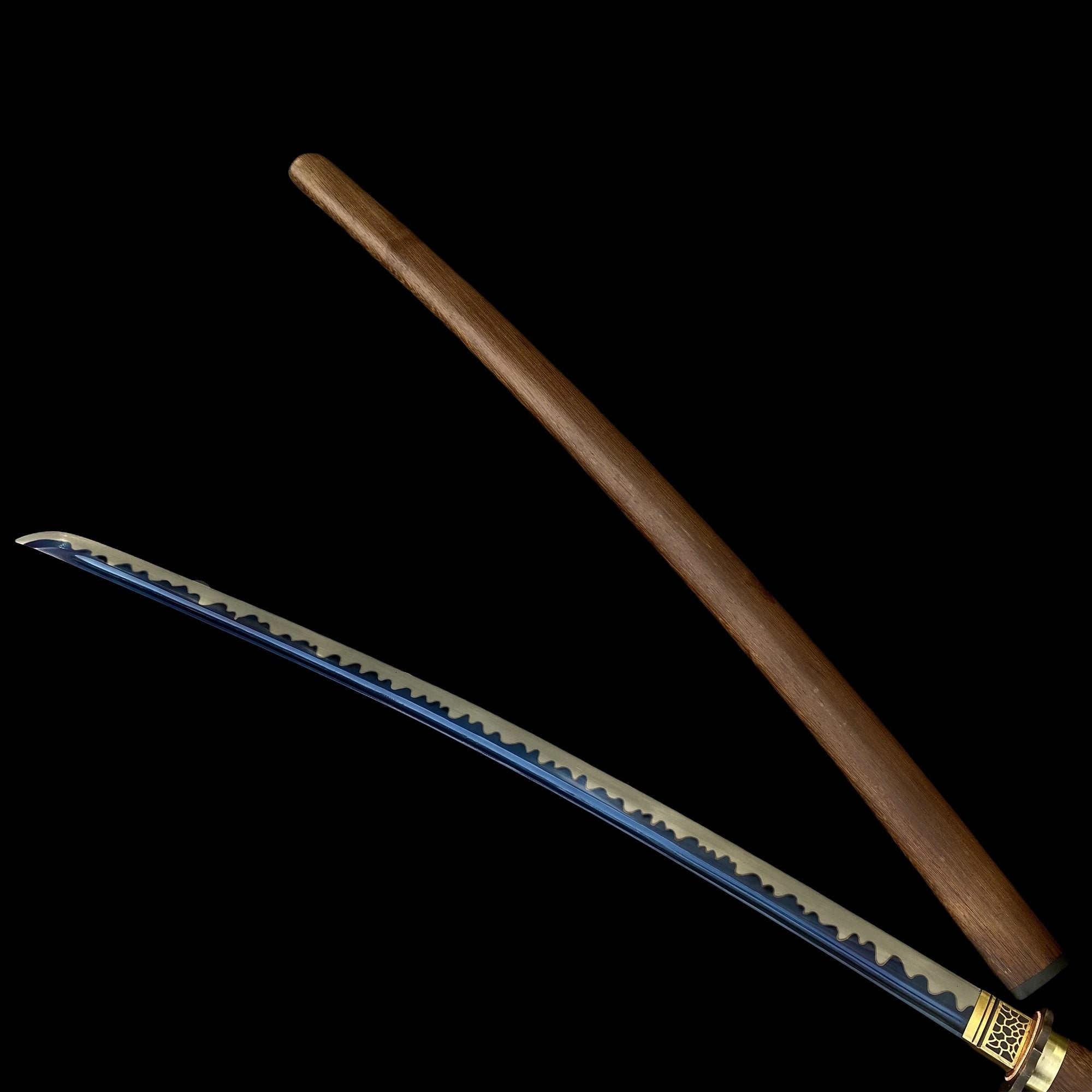 Authentic Japanese Katana Ninja Sword With Rose Wood Sheath - Tophatter Daily Deals