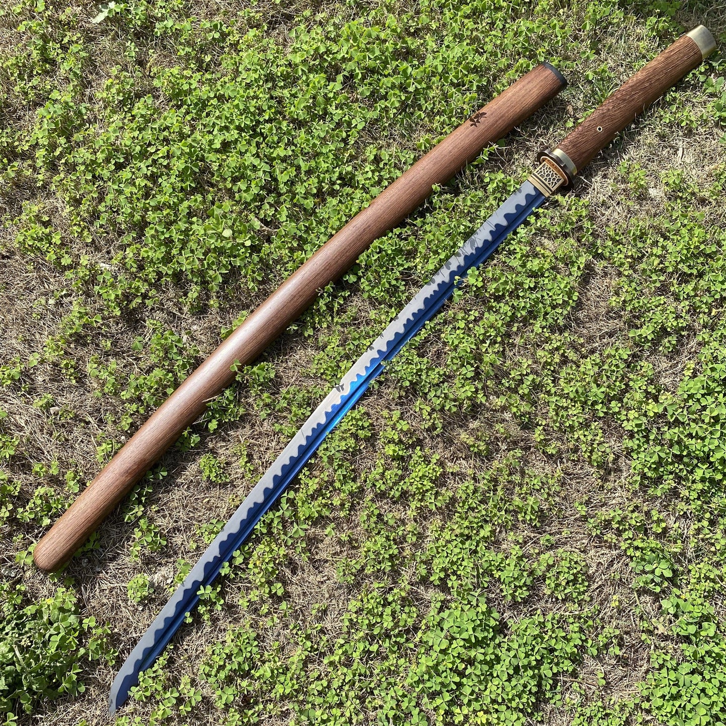 Authentic Japanese Katana Ninja Sword With Rose Wood Sheath - Tophatter Daily Deals