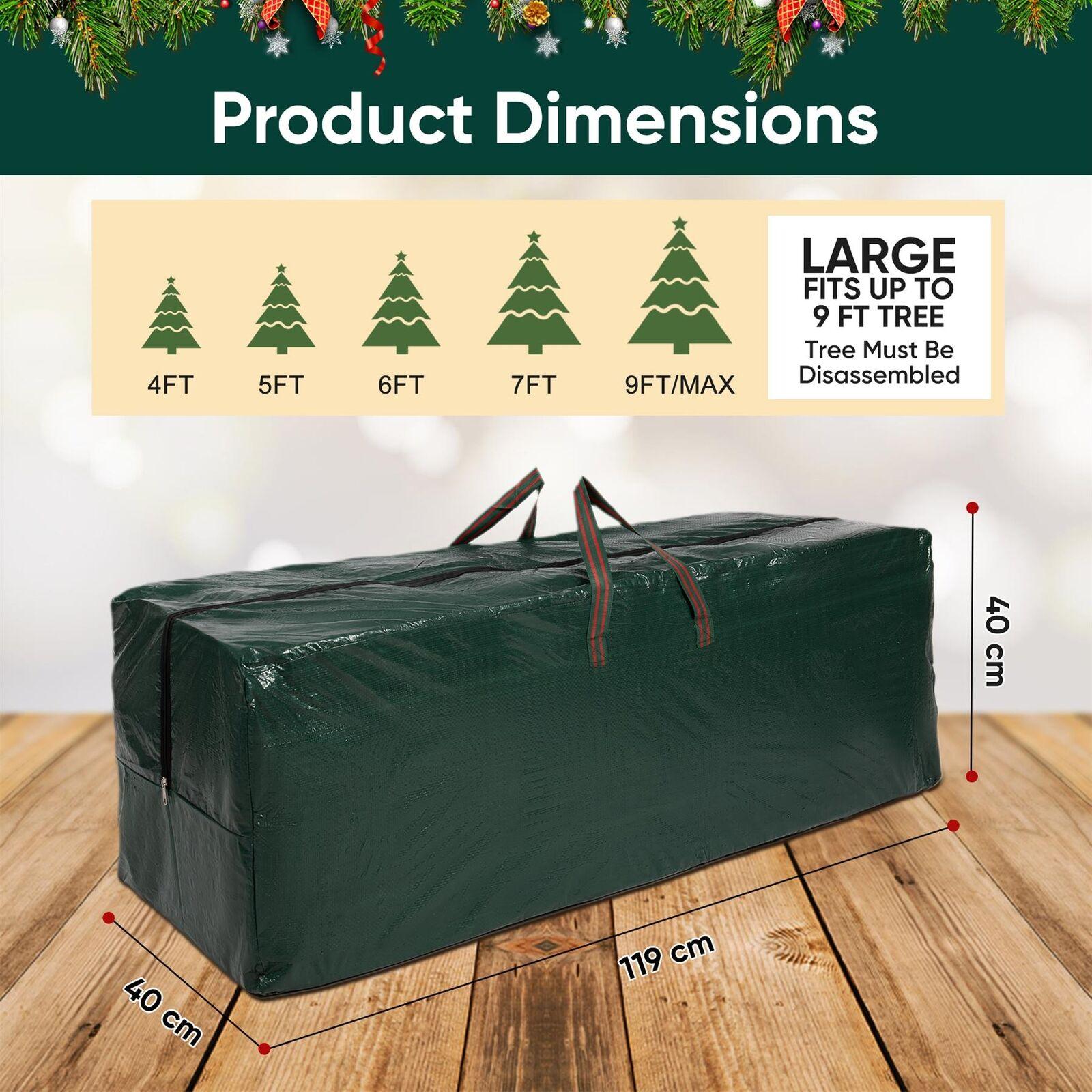 Xmas Tree Bags for Storage - 7ft Trees Artificial Christmas Tree Storage Bag Sturdy Handles Zipper Bag Festive & Franchise - Tophatter Daily Deals