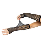 Leg Avenue Triangle Net Fingerless Gloves – Costume Accessory Gloves > Clothes > Accessories - Tophatter Daily Deals