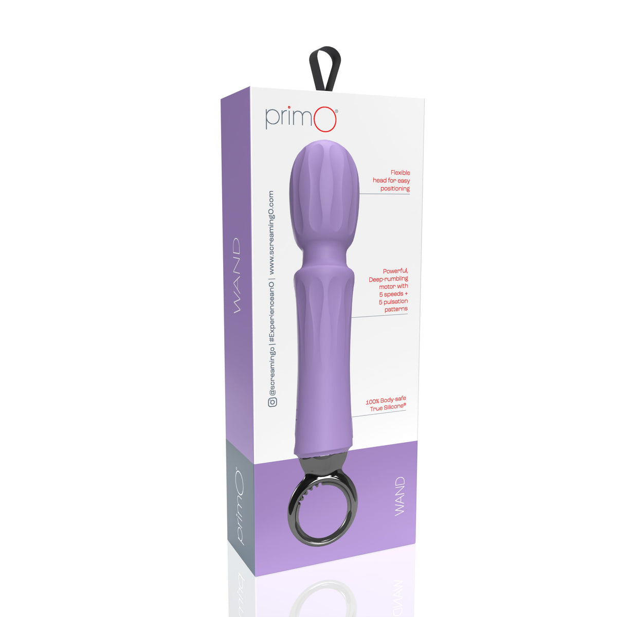Screaming O PrimO Wand – Rechargeable Portable Wand Vibrator with 5+5 Vibration Functions > Sex Toys > Massage Wands - Tophatter Daily Deals