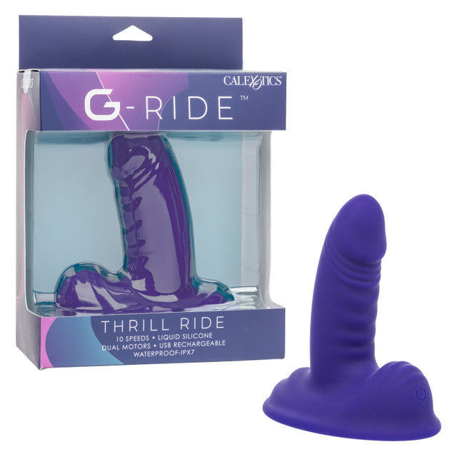 G-Ride Thrill Ride (Purple) – Triple-Point Stimulator Vibrator > Vibrators > Standard Vibrators - Tophatter Daily Deals