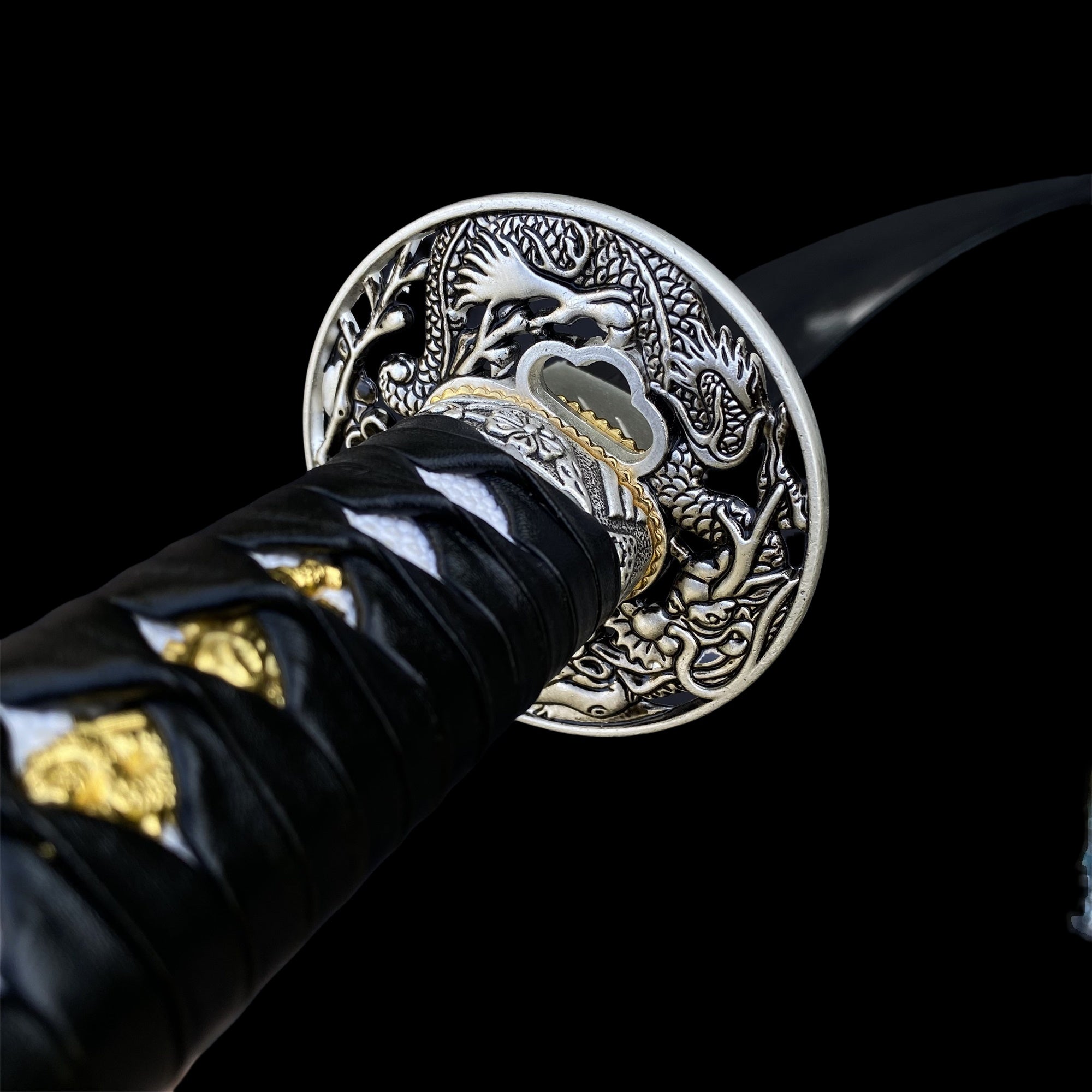 Ice Dragon Katana Damascus Steel Samurai Sword - Tophatter Daily Deals