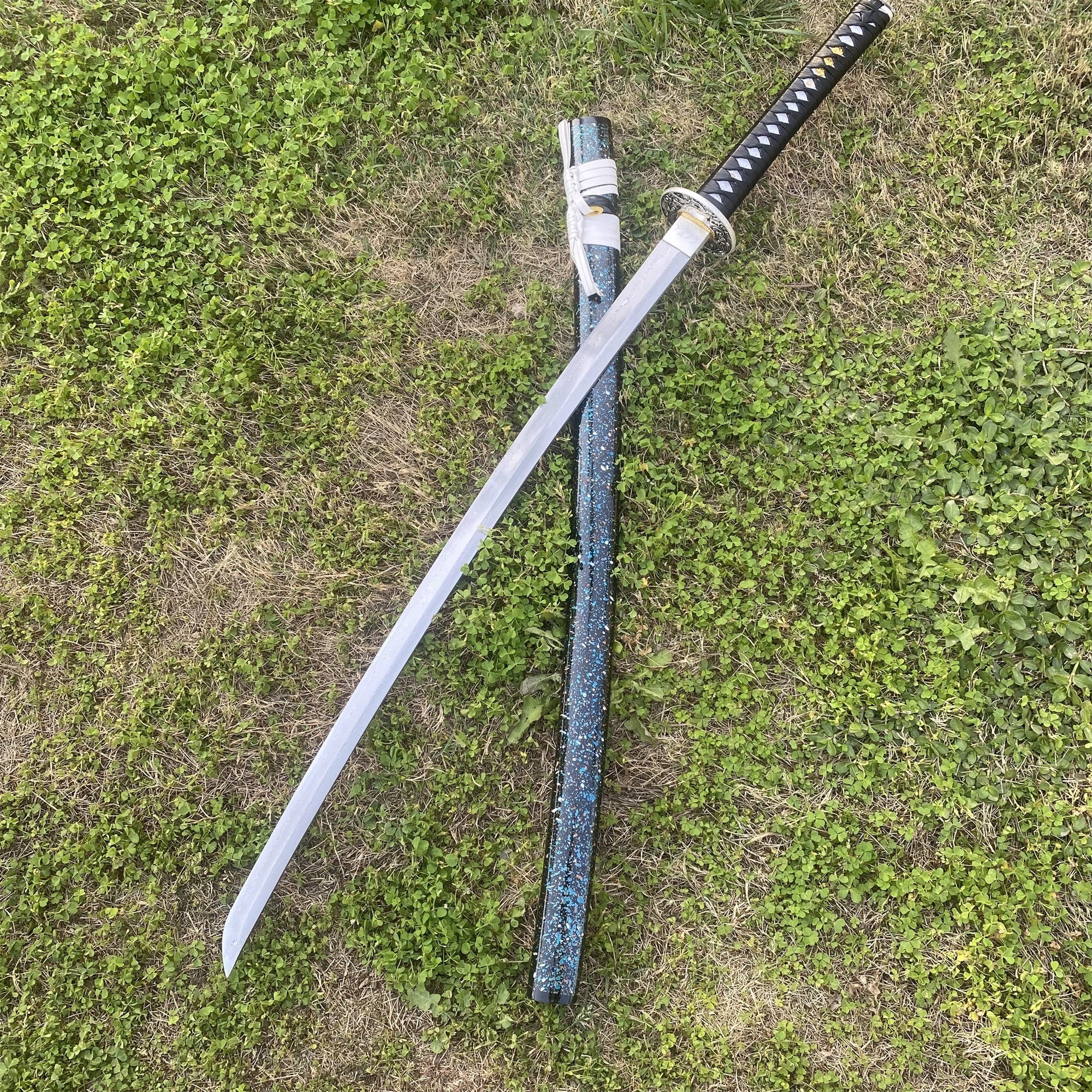 Ice Dragon Katana Damascus Steel Samurai Sword - Tophatter Daily Deals