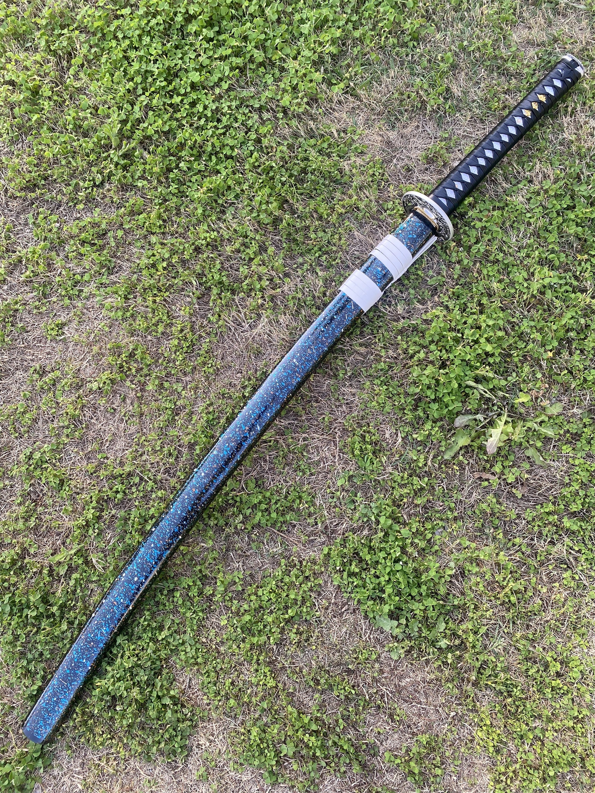 Ice Dragon Katana Damascus Steel Samurai Sword - Tophatter Daily Deals