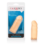 Smooth 3 Inch Ivory Latex Penis Extension with Roll Down Sleeve > Sex Toys For Men > Penis Sleeves - Tophatter Daily Deals