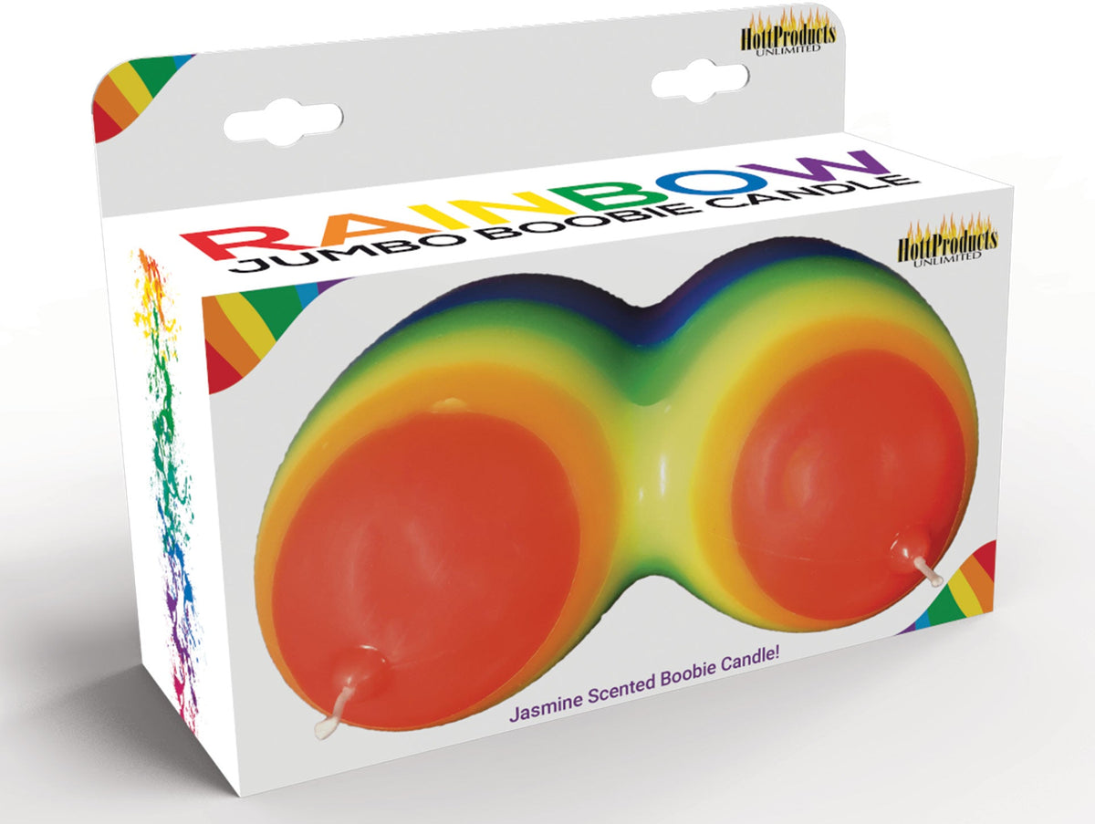 Rainbow Jumbow Boobie Candle – Decorative Candle > Candles > Novelty - Tophatter Daily Deals