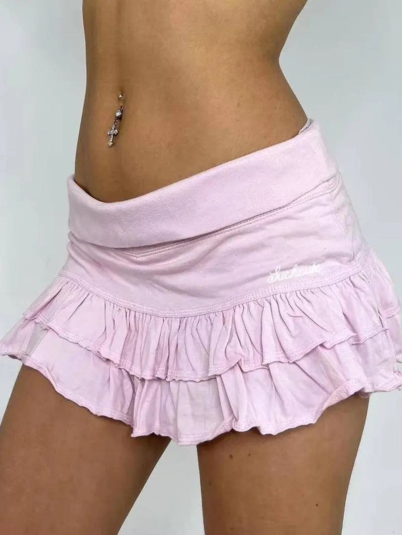 Y2K Aesthetics Pleated Mini Skirts Women Fairycore Kawaii Skirts - Tophatter Daily Deals