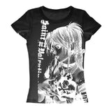Y2K Anime Streetwear O-Neck 90S Text Printing Tops Women Harajuku Clothes Simple Vintage Crop Tee Aesthetic Emo Casual T-Shirt Black - Tophatter Daily Deals