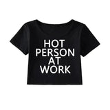 Y2K Clothes Letter Print 2000S Goth Kawaii Harajuku Fairy Grunge Short Top Women T-shirt Summer Fashion Baby Tee E-girl Crop Top ts60030-black - Tophatter Daily Deals