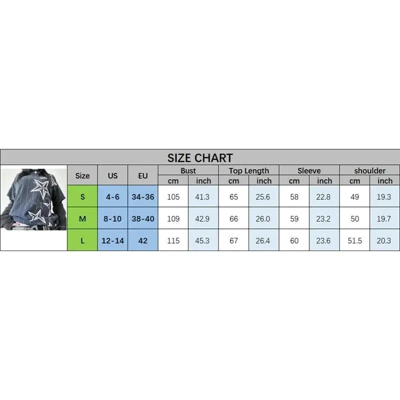 Y2K Grunge Emo Vintage T-shirt 2000s Cross Cyber Goth Patchwork Long Sleeve Tees E-girl Gothic Harajuku Loose Tops Women Men - Tophatter Daily Deals