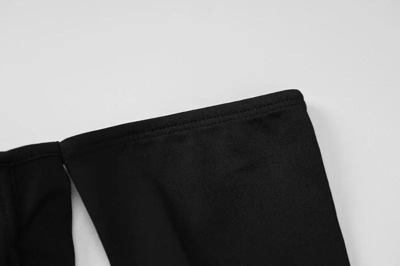 Y2K Sexy Hollow Out Summer Crop Corset Top Women Black Tees 2025 Autumn Long Sleeve Basic T Shirts Streetwear Party - Tophatter Daily Deals