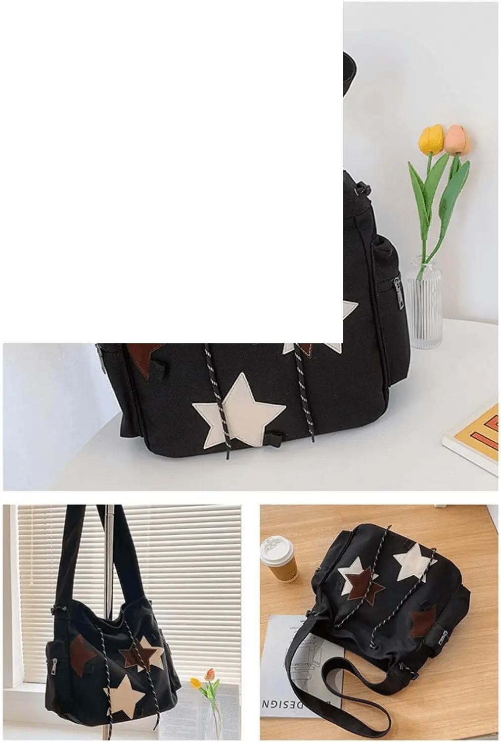 🌟 Y2K Star Canvas Messenger Bag – The Cute Aesthetic Tote You'll Love! Perfect Small Shoulder Crossbody for Your Adventures! ✨💖 #Fashion #Travel - Wholesale Prices (Limited Deals)
