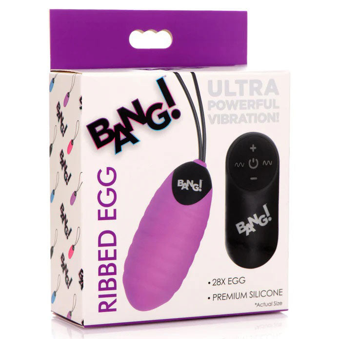 28x Ribbed Silicone Egg - Purple > Sex Toys For Ladies > Kegel Exercise - Tophatter Daily Deals