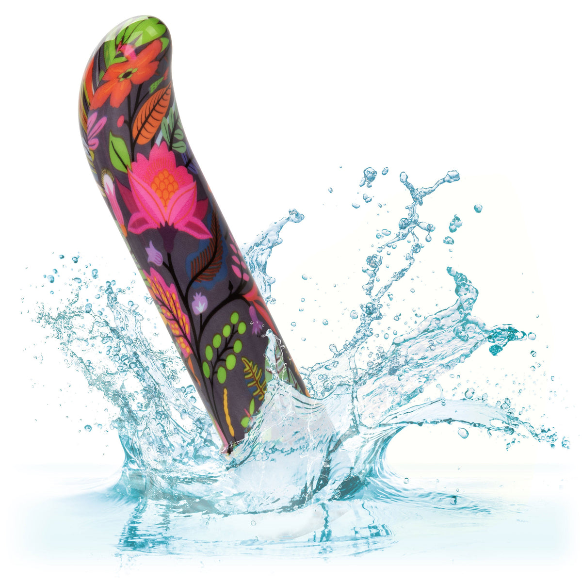 Naughty Bits Lil' Fucker Mini G-Spot Vibrator 4.25 Inch Waterproof with Floral Design > Vibrators > Mini Vibrators - Tophatter Daily Deals