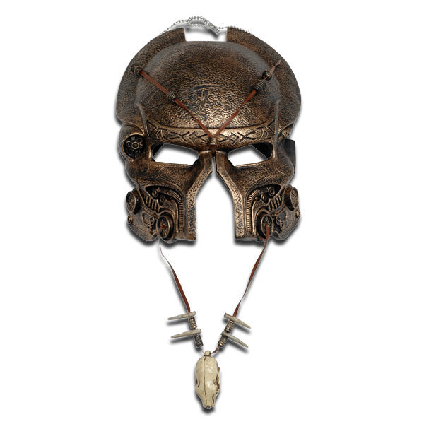 Ancient Predator AVP Mask And Necklace Combo Set - Tophatter's Inc. Weapons Store Online Collectible Weapons - Tophatter Daily Deals