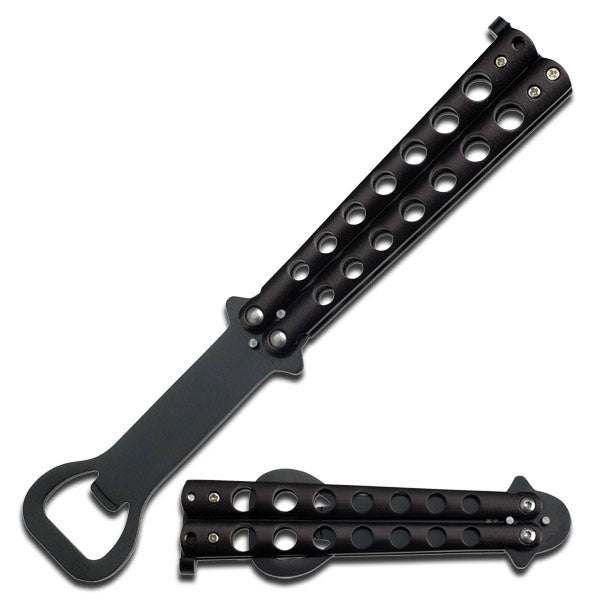 The Bartender Bottle Opener Butterfly Practice Knife - TOPHATTER'S ARMORY DEALS Collectible Weapons - Tophatter Daily Deals
