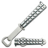 The Bartender Bottle Opener Silver Butterfly Practice Knife - TOPHATTER'S ARMORY DEALS Collectible Weapons - Tophatter Daily Deals