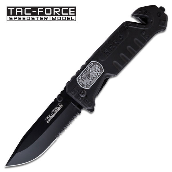 Special Forces Rescue Spring Assisted Opening Knife - TOPHATTER'S ARMORY DEALS Collectible Weapons - Tophatter Daily Deals