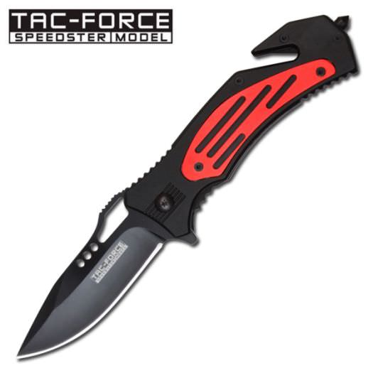 Black Spring Assist - 'Legal Automatic' Knife - Rescue Window Breaker Collectible Weapons - Tophatter Daily Deals