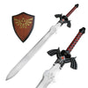 Dark Link Shadow Legend of Zelda Master Sword with Wall Plaque - TOPHATTER'S ARMORY DEALS Collectible Weapons - Tophatter Daily Deals