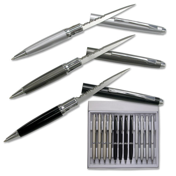 One Dozen Letter Opener Pen Knife Set - Tophatter's Army Products & Self Defense Collectible Weapons - Tophatter Daily Deals